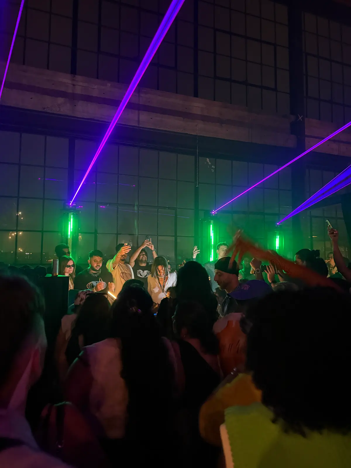 DJ set crowd.