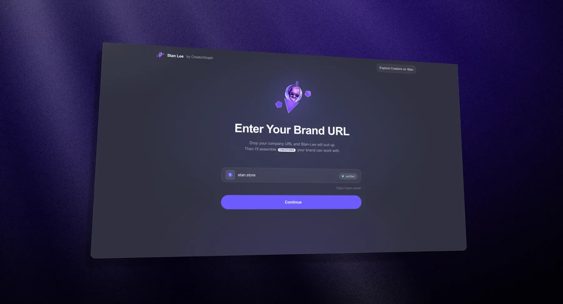 CreatorGraph interface for brand-to-creator matching.